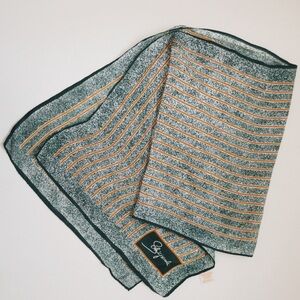 Vintage Schiaparelli Striped Silk Scarf